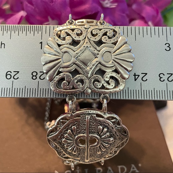 Silpada Sterling Silver Story Book Intricate Artisan Design Bracelet B2907 - Picture 12 of 15